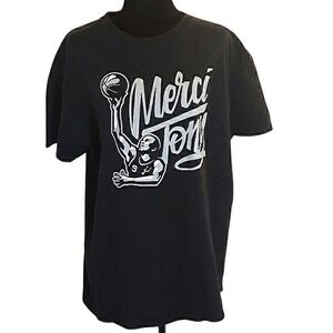 San Antonio Spurs Tony Parker Merci Tony‎ Graphic T-Shirt XL NBA Basketball